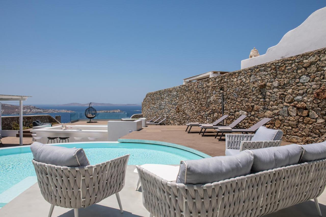 Villa In Mykonos - 6 Bedroom - 1Km From Mykonos Town - Infinity Pool - Sunset View Zewnętrze zdjęcie