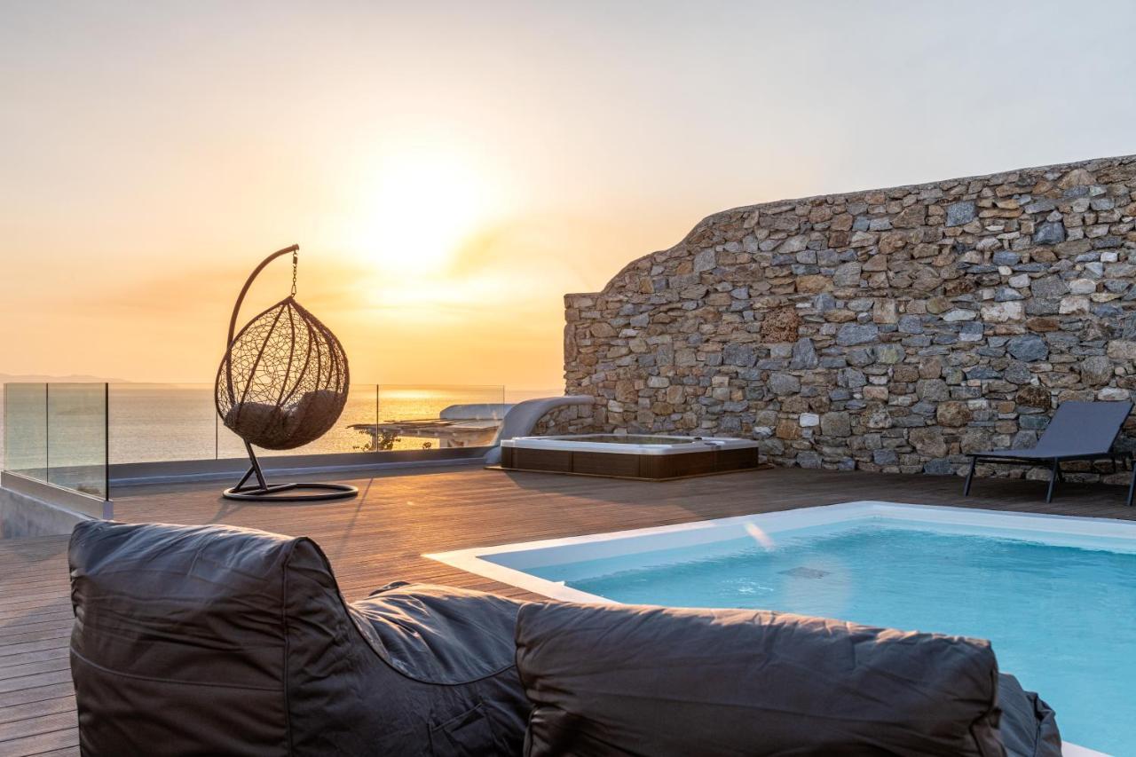 Villa In Mykonos - 6 Bedroom - 1Km From Mykonos Town - Infinity Pool - Sunset View Zewnętrze zdjęcie