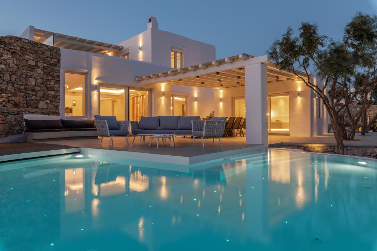 Villa In Mykonos - 6 Bedroom - 1Km From Mykonos Town - Infinity Pool - Sunset View Zewnętrze zdjęcie