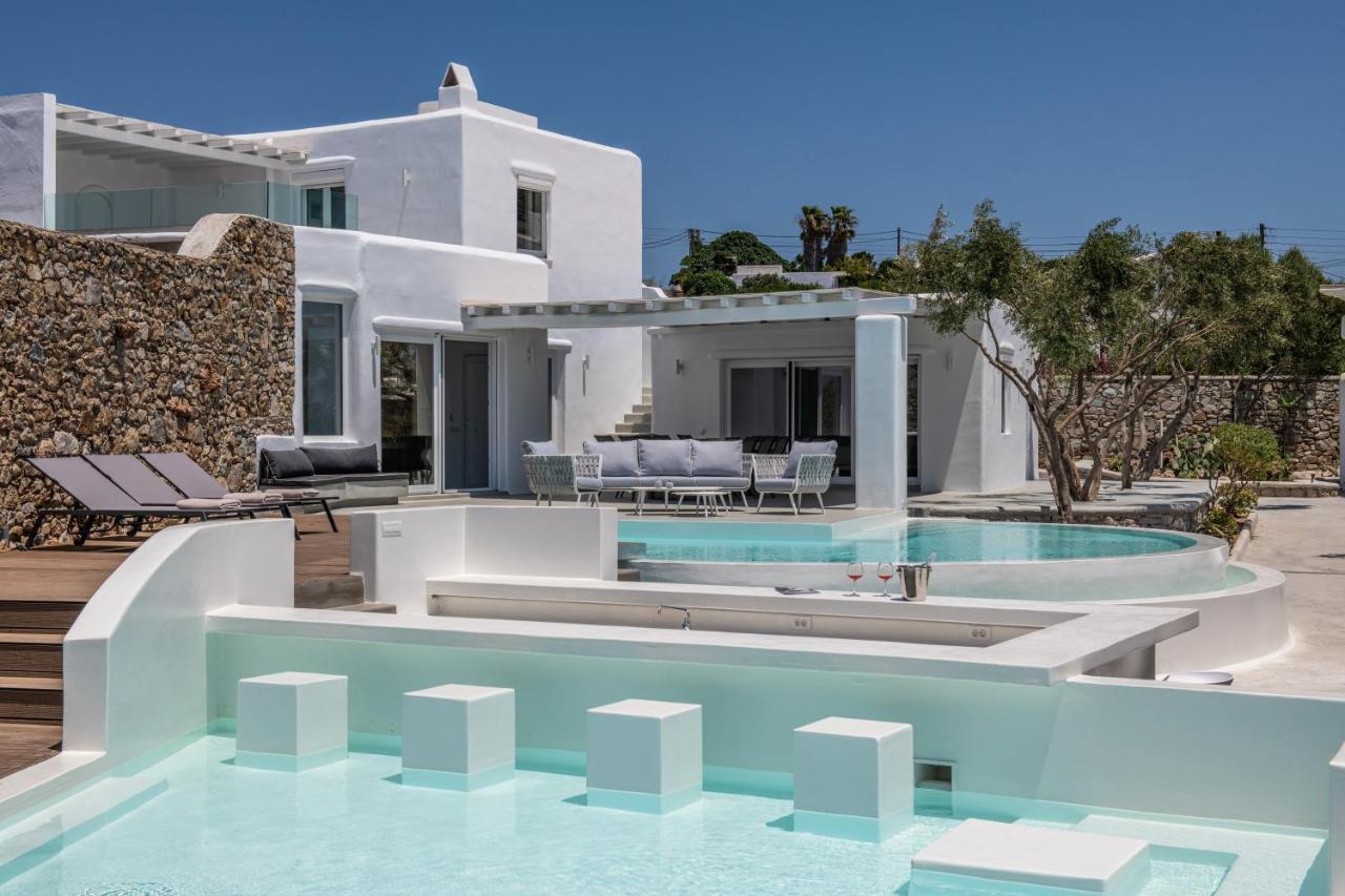Villa In Mykonos - 6 Bedroom - 1Km From Mykonos Town - Infinity Pool - Sunset View Zewnętrze zdjęcie