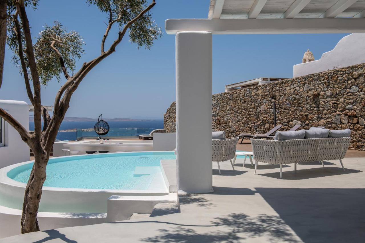 Villa In Mykonos - 6 Bedroom - 1Km From Mykonos Town - Infinity Pool - Sunset View Zewnętrze zdjęcie